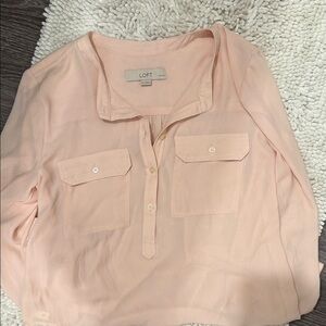 LOFT Soft Pink Blouse